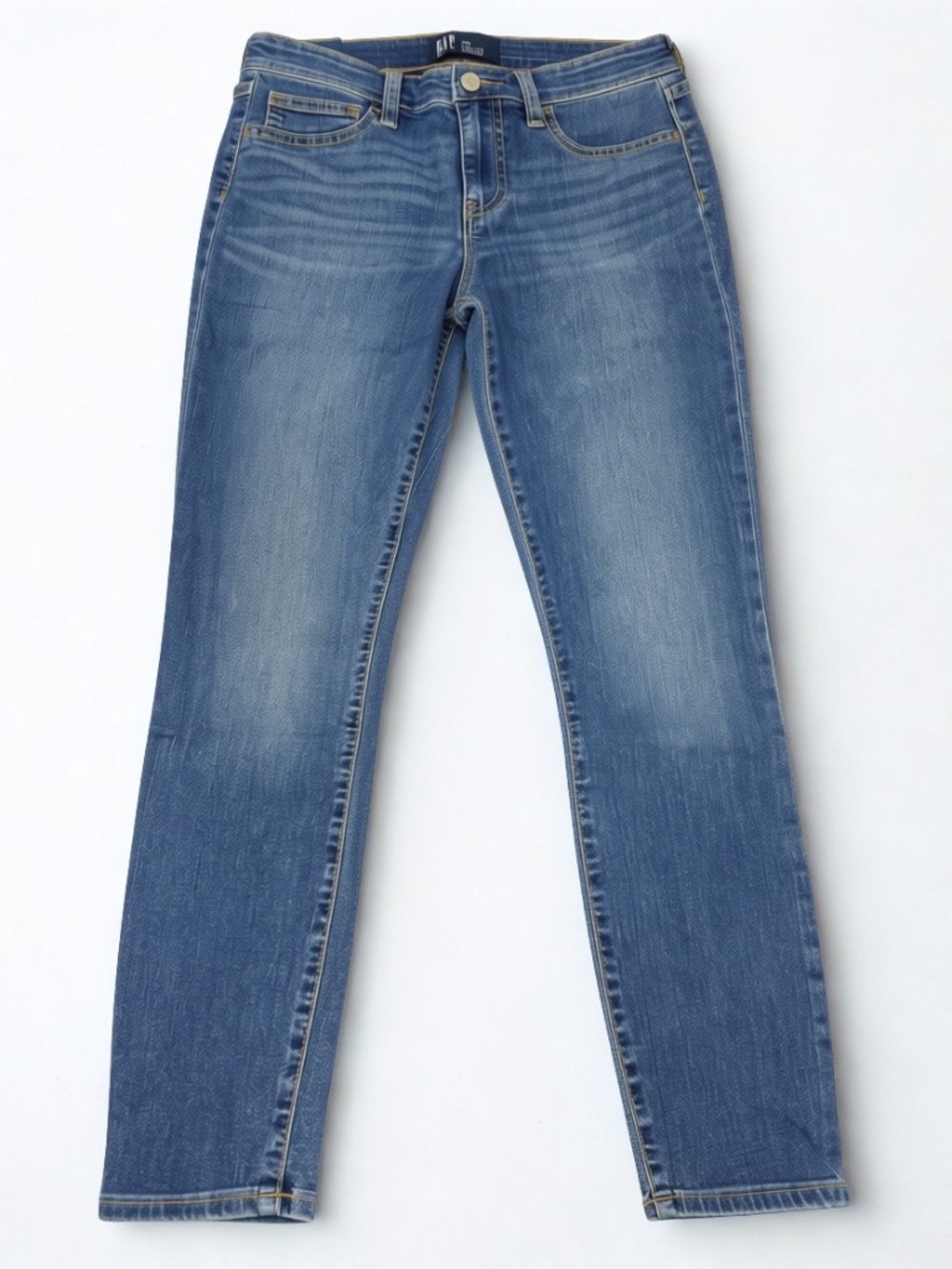 Gap Mid Rise Favourite Jegging Indigo Wash Sz 4 EUC